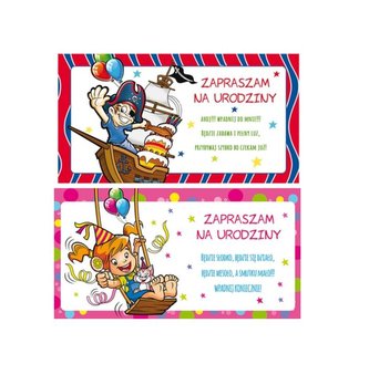 Zaproszenia Kids (opakowanie 10 sztuk) Mix wzorów