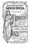 Andrea Chenier: Libretto, Italian and English Text