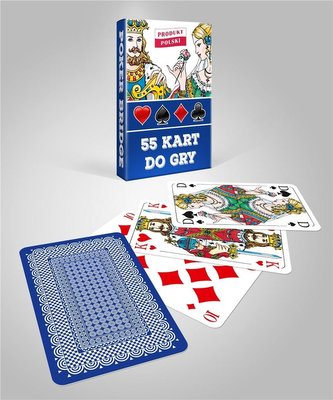 Karty do gry niebieskie 1x55 CARTAMUNDI