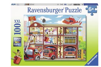 Puzzle 100 Remiza strażacka