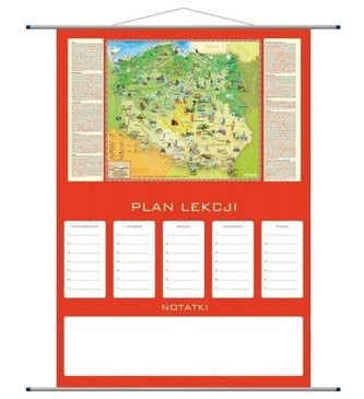 Plan lekcji - mapa Polska Młodego Odkrywcy