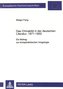 Das Chinabild in der deutschen Literatur, 1871-1933