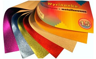 Wycinanka A4/6K brokatowo-metalizowana 15