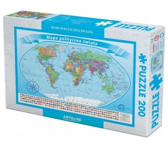 Puzzle 200 - Świat polityczny