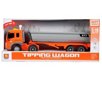 Auto ciężarowe wywrotka światło i dźwięk