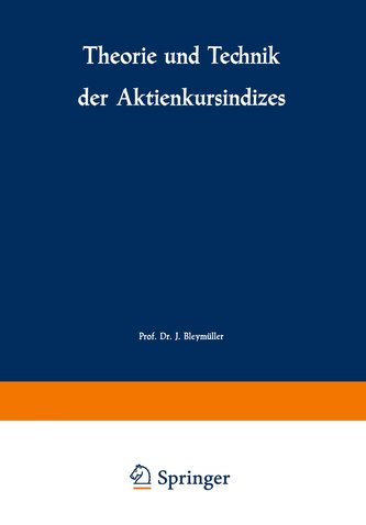 Theorie und Technik der Aktienkursindizes