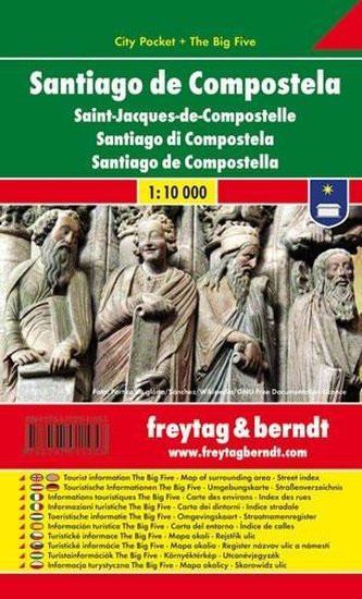 PL 132 CP Santiago de Compostela 1:10 000 / kapesní plán města