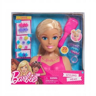 Barbie česací hlava - blonďatá