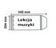 Okładka na podręcznik Lekcja muzyki (25szt) NARNIA