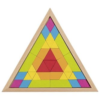 Puzzle Mozaika Trójkątne tęczowe