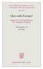 Quo vadis Europa?