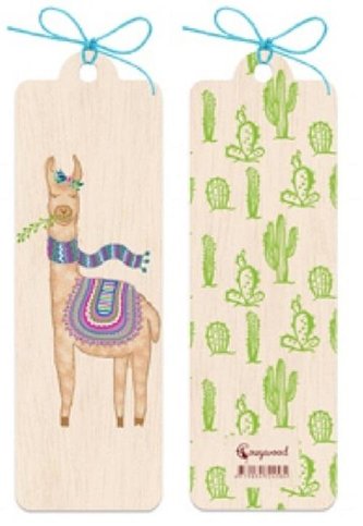 Zakładka drewniana Lama