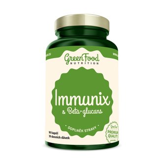 GreenFood nutrition - Imunix s betaglukany 90 vegan kapslí