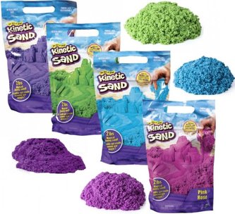 SPIN MASTER Písek magický Kinetic Sand 0,9kg různé barvy v sáčku 1 kus