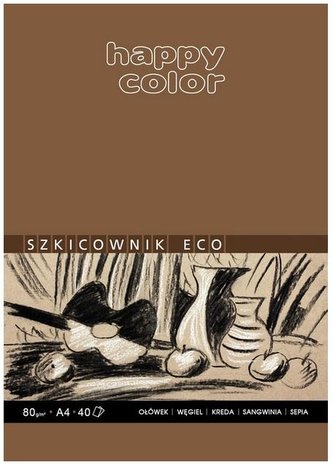 Blok szkicowy eco A4/80K 80g HAPPY COLOR