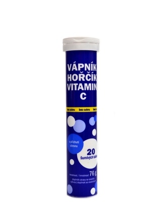Vitar - Vápník Hořčík vit.C bez cukru 24 šumivých tbl