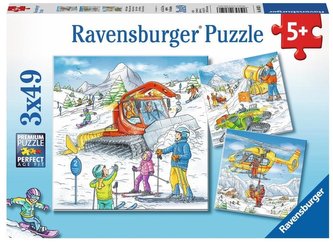 Puzzle 3x49 Śnieżna przygoda