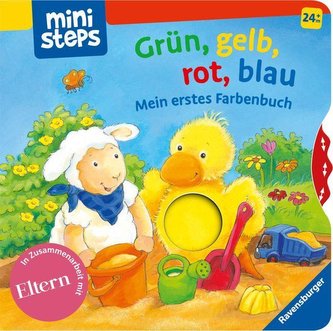 Grün, gelb, rot, blau