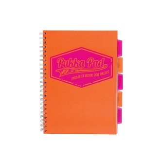 Project Book Neon A4/100K kratka pomarańcz (3szt)