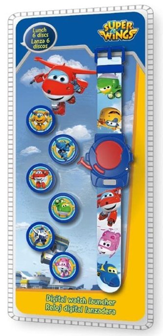 Zegarek elektroniczny + 6 tarcz Super Wings