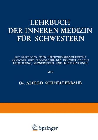 Lehrbuch der Inneren Medizin für Schwestern