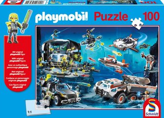 Puzzle 100 Playmobil Agent wywiadu + figurka G3