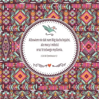 Podstawka korkowa - Albowiem nie dał nam Pan