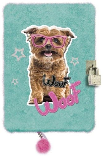 Pamiętnik z kłódką A5/96K Włochacz Dog Pamiętnik z kłódką A5/96K Włochacz Dog