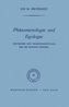 Phänomenologie und Egologie