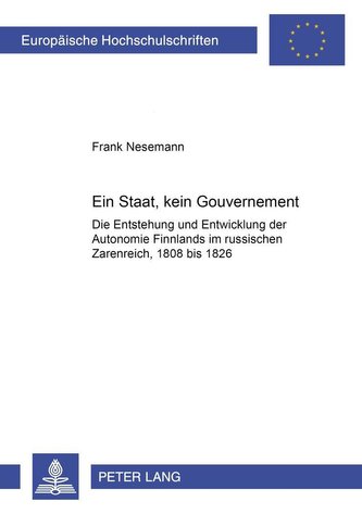 Ein Staat, kein Gouvernement