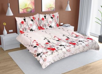 Povlečení bavlna na dvoudeku - kopretiny - 1x 200x200, 2ks 70x90 cm