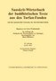 Sanskrit-Wörterbuch der buddhistischen Texte aus den Turfan-Funden /Sanskrit Dictionary of the Buddhist Texts from the Turfan Fi