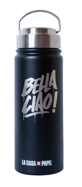 Nerezová láhev na pití Netflix|La Casa De Papel|Papírový dům: Bella Ciao! (objem 500 ml)