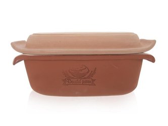 Forma na pečení chleba ORION 33x16 cm s víkem keramika hnědá