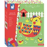 Janod Atelier 3D Pěnové nálepky Zvířata Maxi 3+