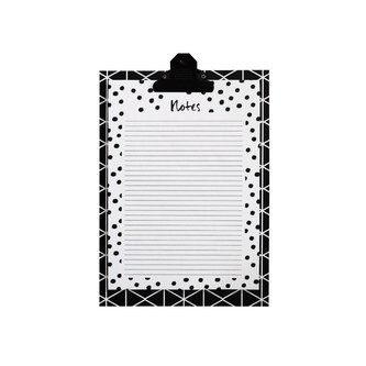 Podkładka z klipsem A4 z notesem Trójkąty