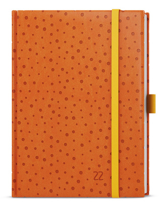 Týdenní diář B6 Vivella extra oranžová Puntíky