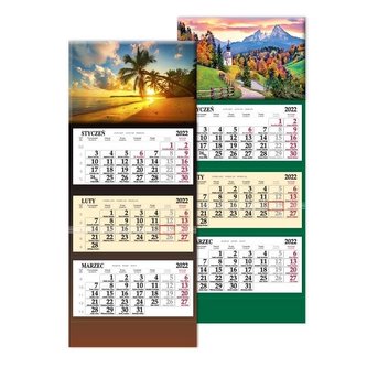 Kalendarz 2022 trójdzielny SB6 MIX SAPT Kalendarz 2022 trójdzielny SB6 MIX SAPT