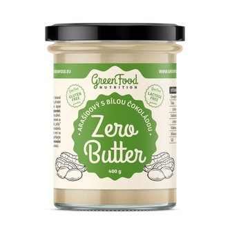 GreenFood nutrition - Zero butter arašídový krém bílá čoko. 400g