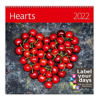 Kalendář nástěnný 2022 - Hearts