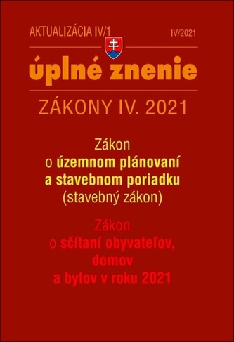 Aktualizácia IV/1 2021 Bývanie, stavebný zákon