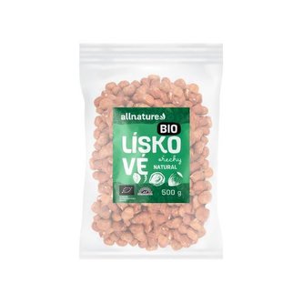Allnature Lískové ořechy BIO 500 g