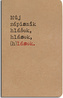 Notes linkovaný Můj zápisník hlášek, hlásek, (h)lásek. A5