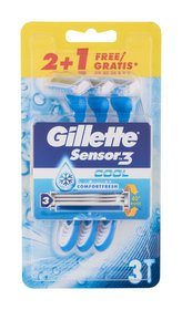 Gillette Sensor3 Holicí strojek Cool 3 ks pro muže