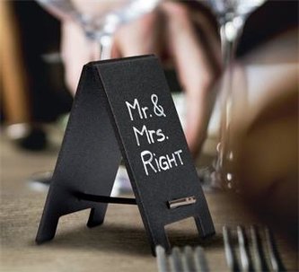 Stolní tabulka Securit MINI WRITABLE SANDWICH na popis křídou 5ks