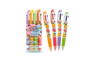 Długopisy pachnące trójkolorowe Smens 4szt