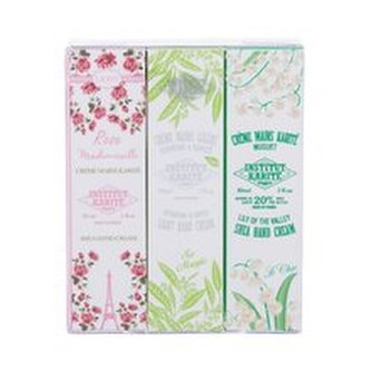 Institut Karite Light Hand Cream krém na ruce Light Hand Cream Rose Mademoiselle 30 ml + krém na ruce Light Hand Cream Verbena & Shea 30 ml + krém na ruce Shea Hand Cream Lily Of The Valley 30 ml