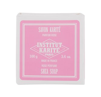 Institut Karite Shea Soap Tuhé mýdlo Rose Mademoiselle 100 g pro ženy