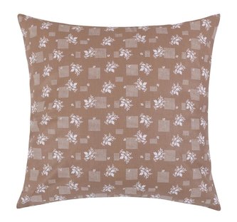 Povláček ADÉLA - hnědý kvítek - 40x40 cm