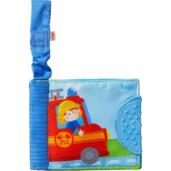 Haba Textilní kniha pro miminka Záchranné vozy
